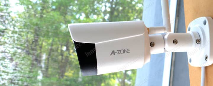 A-zone 3MP security camera outdoor installation A-zone 3MP security camera outdoor installation