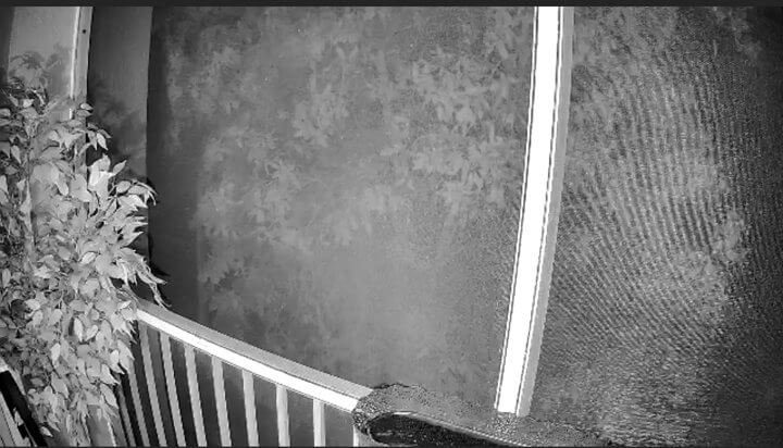 A-zone camera image at night A-zone camera image at night