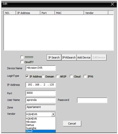 Add DVR to the XMeye CMS Add DVR to the XMeye CMS
