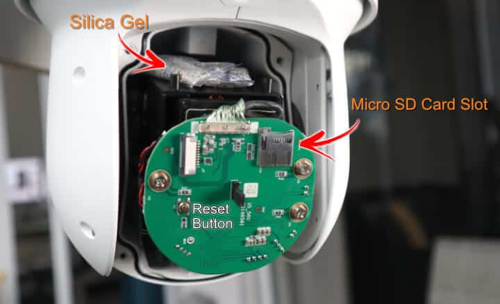 Amcrest 4MP PTZ camera back Amcrest 4MP PTZ camera back