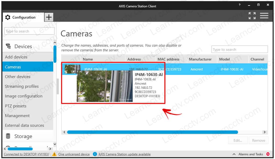 Amcrest camera added to ACS Amcrest camera added to ACS