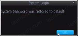 Amcrest DVR 650TVL Password restored Amcrest DVR 650TVL Password restored