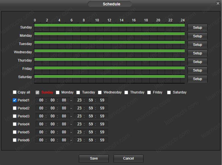 Amcrest Motion Detection Schedule Amcrest Motion Detection Schedule