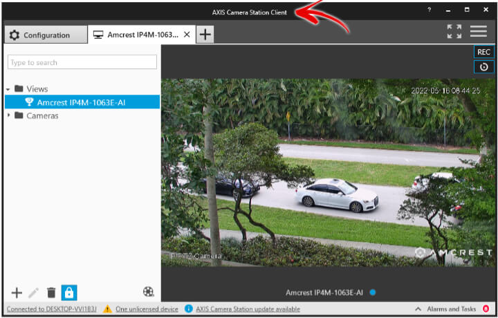 Amcrest PTZ on Axis Camera Station Amcrest PTZ on Axis Camera Station