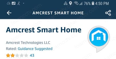 Amcrest Skill on Alexa Amcrest Skill on Alexa