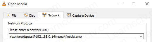 Axis 223M RTSP URL on VLC Axis 223M RTSP URL on VLC