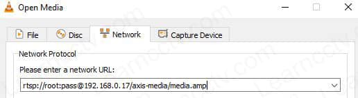 Axis P1365 MKII RTSP URL on VLC Axis P1365 MKII RTSP URL on VLC