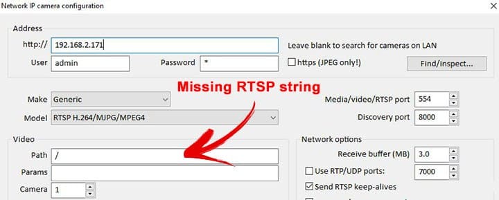 Blue Iris RTSP 400 Bad Request Error Blue Iris RTSP 400 Bad Request Error