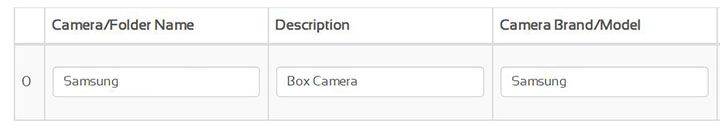 CameraFTP Server Adding New Camera CameraFTP Server Adding New Camera
