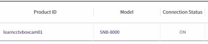 Connection status on Connection status on