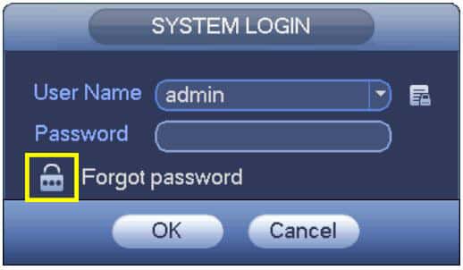 Dahua NVR System login Dahua NVR System login