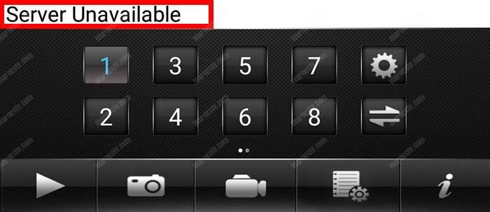 DVR-H264-MEye-App-service-unavailable App Meye Server Unavailable