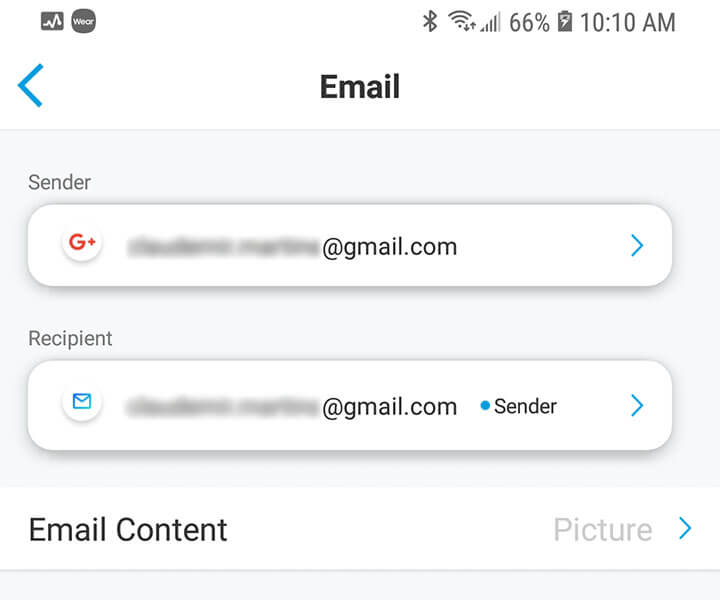 Email configuration Email configuration