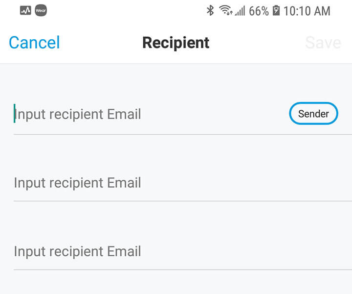 Email Recipient Email Recipient