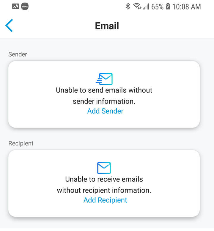 Email Sender and Recipient Email Sender and Recipient