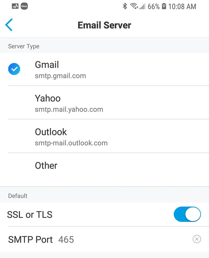 Email Server Information Email Server Information