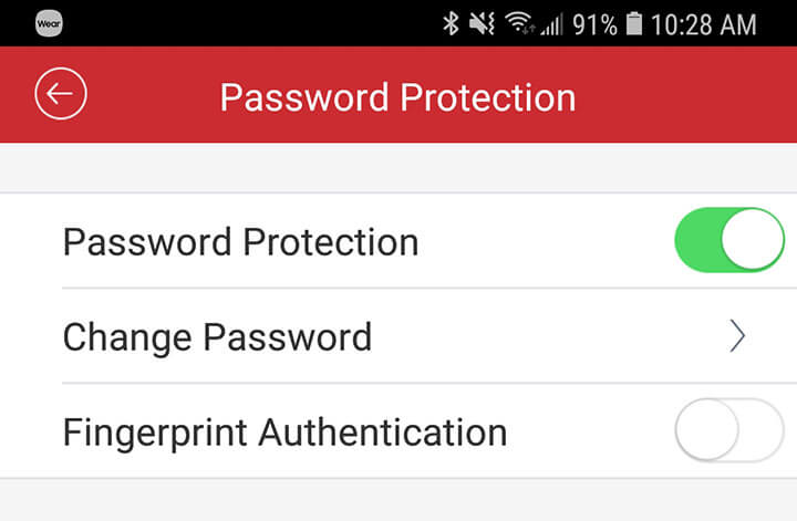 Enable Password Protection Enable Password Protection