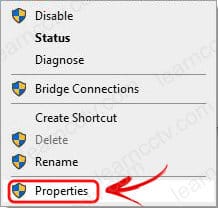 Ethernet interface properties Ethernet interface properties