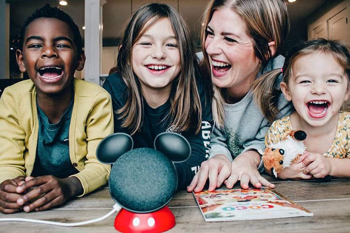 family with google home family with google home