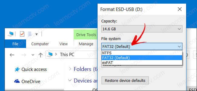 Format micro SD card Format micro SD card