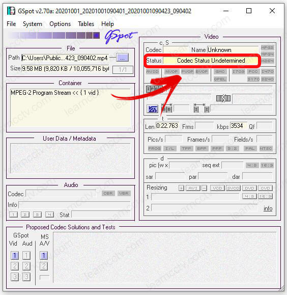 GSpot Checking Hikvision mp4 files GSpot Checking Hikvision mp4 files