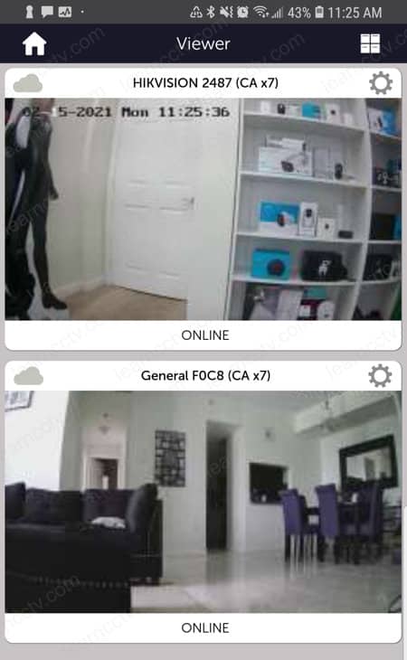 Hikvision and Amcrest Camera live in the Videoloft App Hikvision and Amcrest Camera live in the Videoloft App