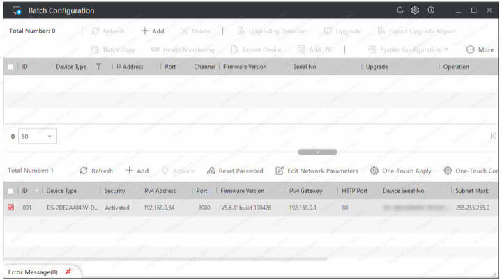 Hikvision batch configuration software Hikvision batch configuration software