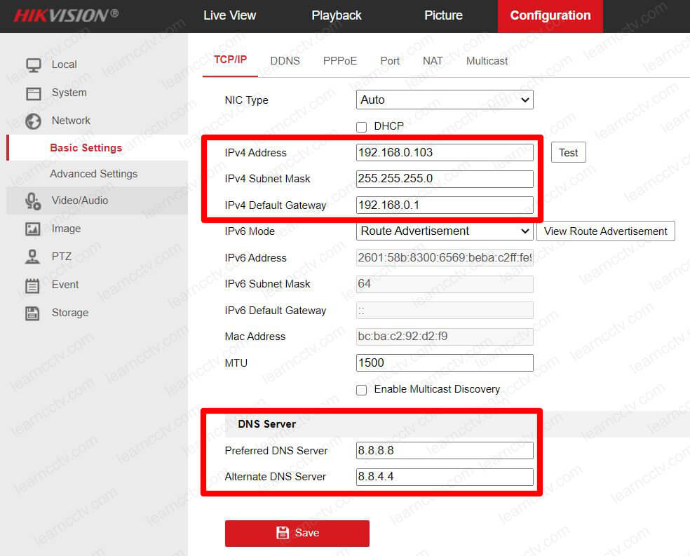 Hikvision Camera Network Configuration Hikvision Camera Network Configuration