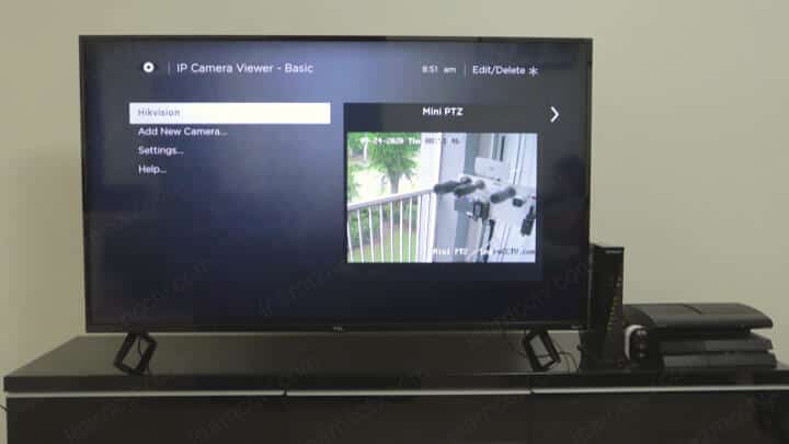 Hikvision Camera on a Roku TV Hikvision Camera on a Roku TV