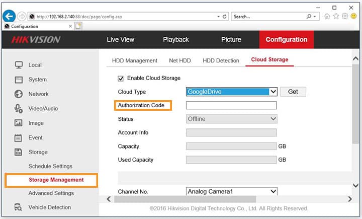 Hikvision DVR Configuration Storage Google Drive Hikvision DVR Configuration Storage Google Drive