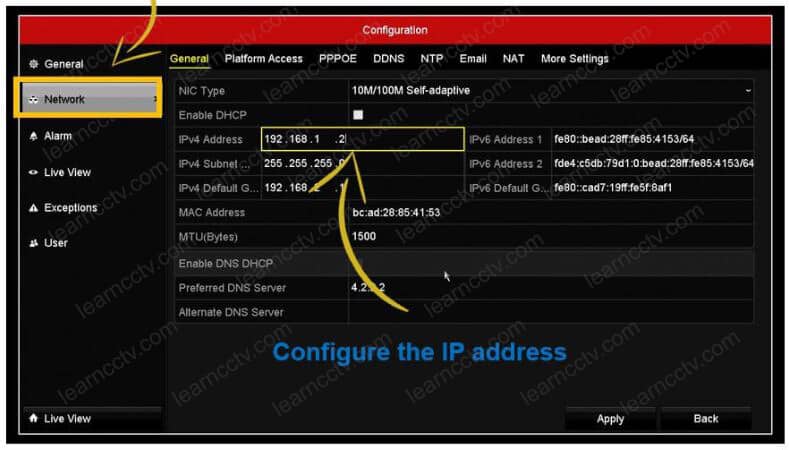 Hikvision DVR IP address Hikvision DVR IP address