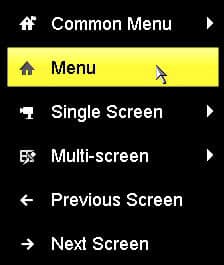 Hikvision DVR Main Menu Hikvision DVR Main Menu