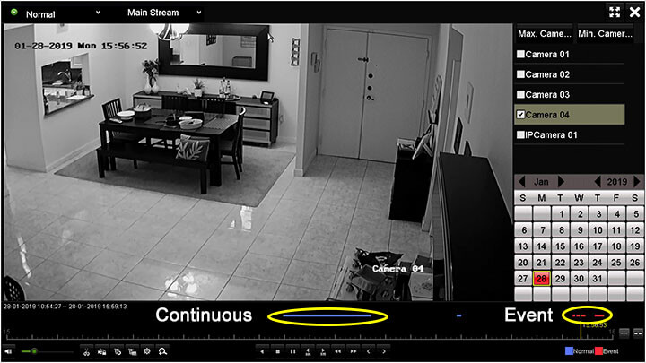 Hikvision DVR Playback Continuous and Motion Hikvision DVR Playback Continuous and Motion