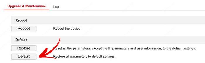 Hikvision-DVR-Reset-to-Factory-Default Reset the device to solve the error code 8200 problem