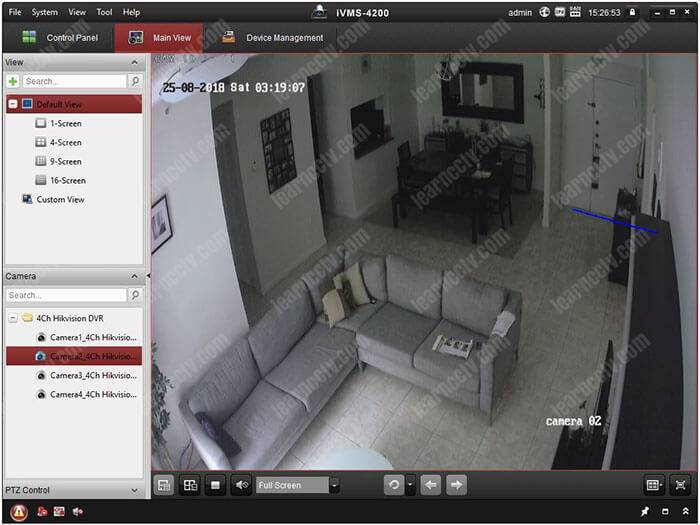 Hikvision-iVMS-4200 Hikvision camera without the error