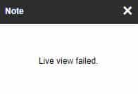 Hikvision Live View Failed Message Hikvision Live View Failed Message