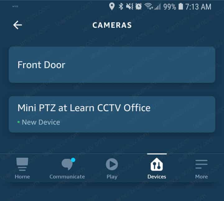 Hikvision Mini PTZ camera added to Alexa Hikvision Mini PTZ camera added to Alexa