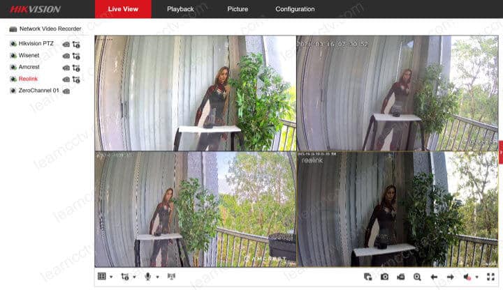 Hikvision NVR Displays all the cameras Hikvision NVR Displays all the cameras