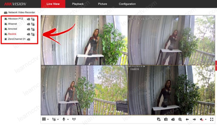Hikvision NVR Displays camera names Follow these steps to change the camera name on Hikvision DVR, NVR or IP cameras. In just a few steps you can rename your Hikvision surveillance cameras the way that works better for you. It’s always recommended to have your cameras renamed properly, that way it’s easier to monitor them and more intuitive when doing playback or backing up the footage.