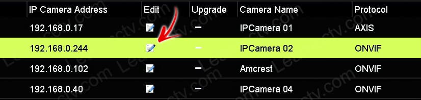 Hikvision NVR edit camera Hikvision NVR edit camera