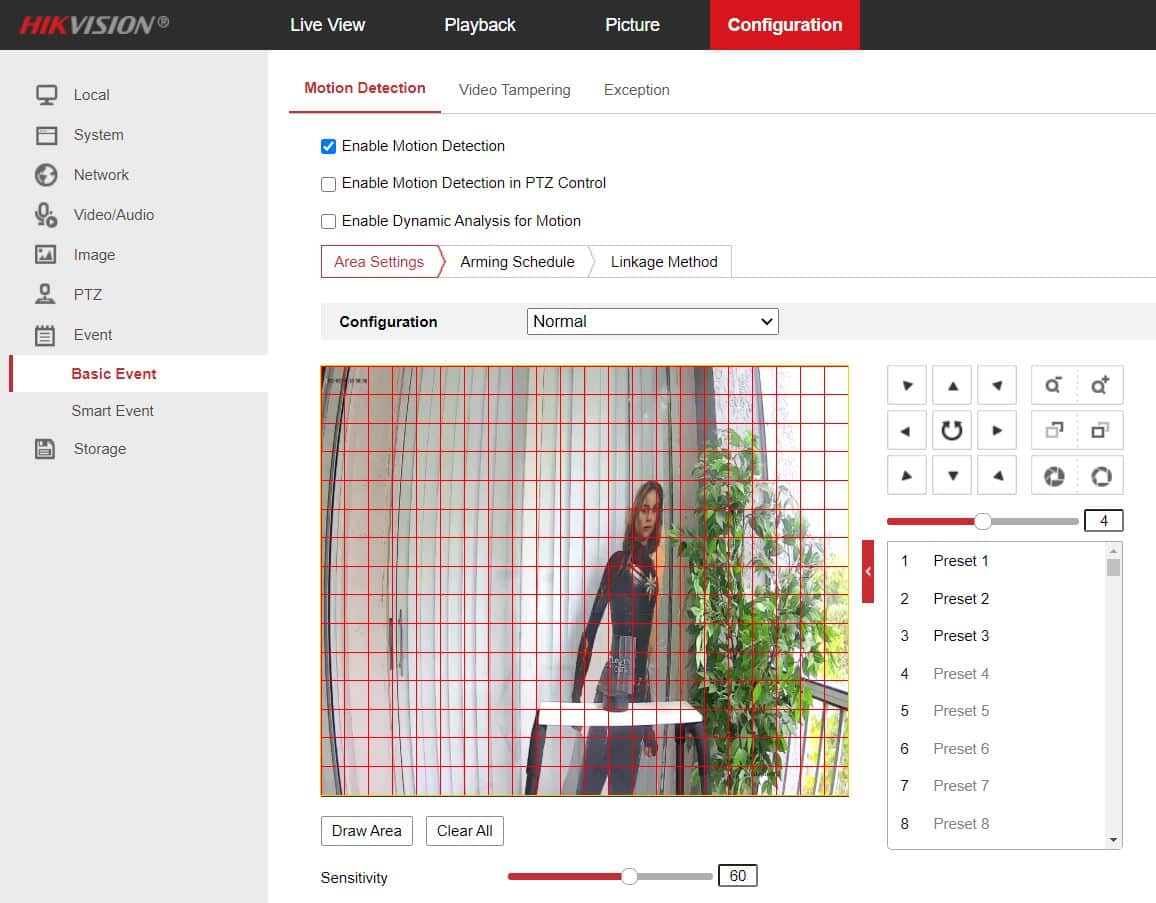 Hikvision NVR enable motion detection Hikvision NVR enable motion detection