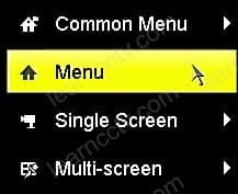 Hikvision NVR floating menu Hikvision NVR floating menu