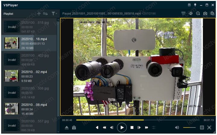 Hikvision VSPlayer plays the mp4 file Hikvision VSPlayer plays the mp4 file