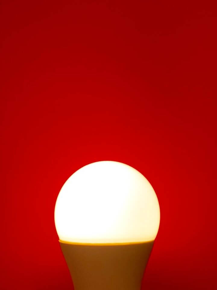 LED lightbulb red LED lightbulb red