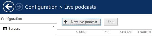 Live Evo Configuration Live Podcast Live Evo Configuration Live Podcast