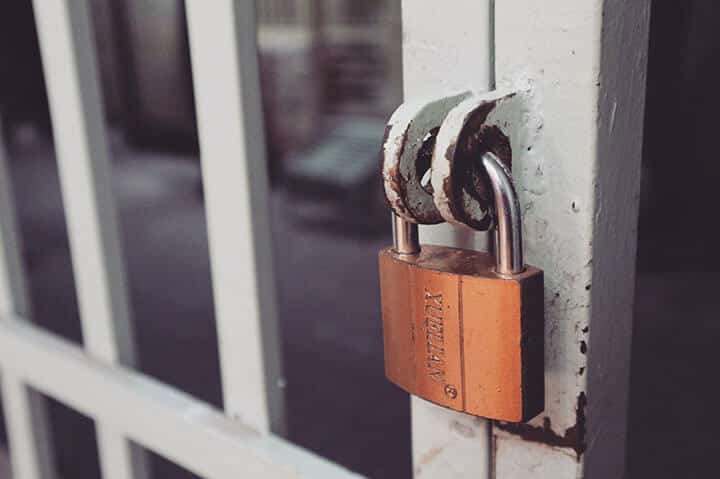Locked gate Locked gate