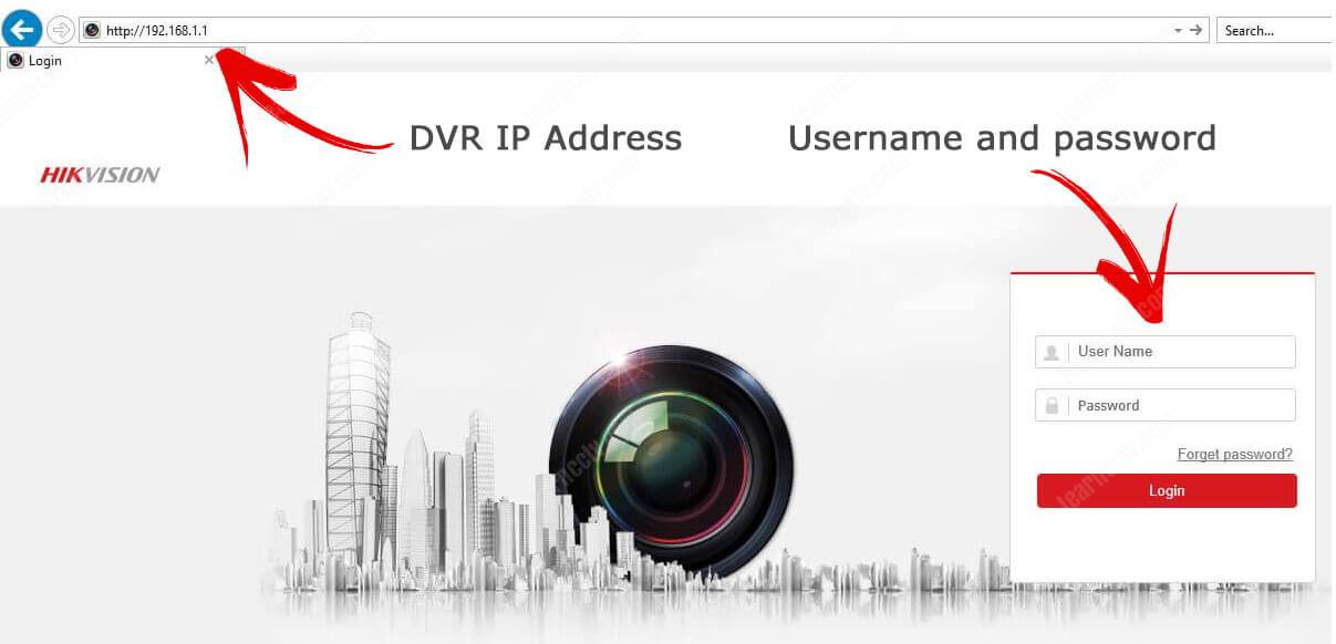 Login-in-the-Hikvision-DVR-via-Browser Login in the Hikvision DVR via Internet Explorer