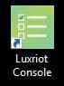Luxriot console Luxriot console