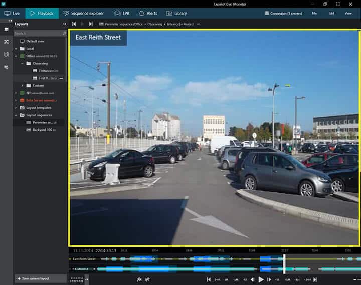 Luxriot Layout with 1 camera Luxriot Layout with 1 camera