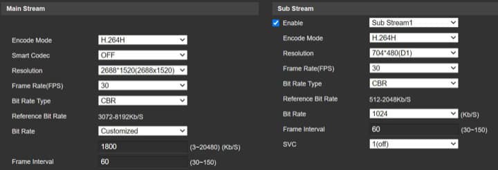 Main Stream and Substream Main Stream and Substream